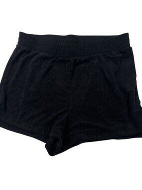 C&C California Black Terry Cloth Shorts L